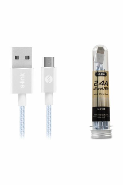 2.4A Micro USB Metal Data+ Hızlı Şarj Kablosu STM6S