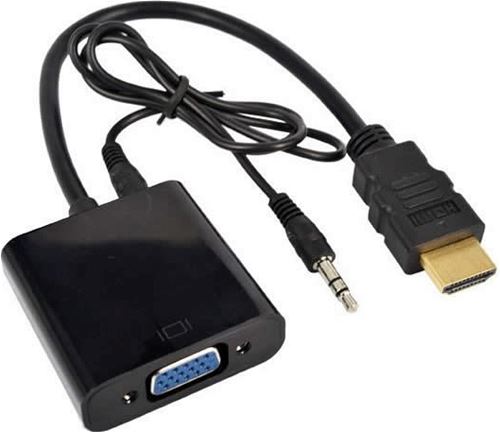 VGA TO HDMİ KABLO DÖNÜŞTÜRÜCÜ CONVERTER GÖRÜNTÜ VE SES ÇEVİRİCİ