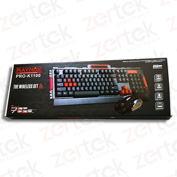 Raynox PRO-K1100 Kablosuz Klavye Mouse Set